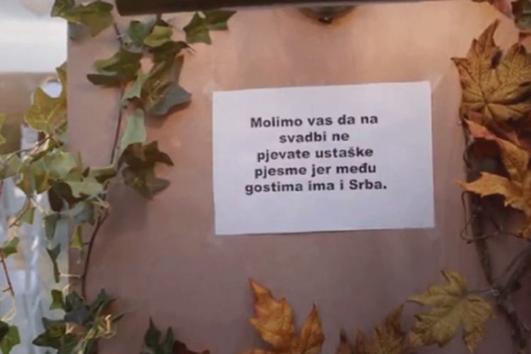 SDSS-ov spot: Molimo vas da na svadbi ne pjevate ustaške pjesme