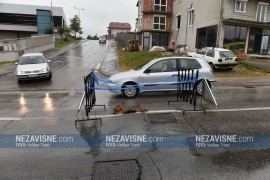 Ponovo se urušio put iznad kružnog toka kod "Centruma"