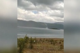 Pijavica nad Bilećkim jezerom