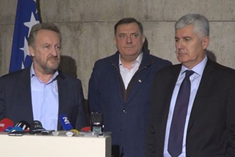 U Istočnom Sarajevu sastanak lidera SNSD, HDZ i SDA