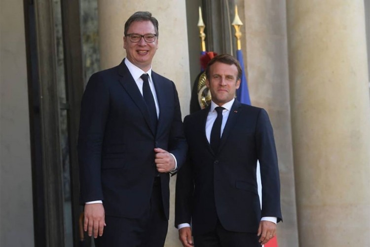 Vučić se sastao sa Makronom, slijedi radna večera