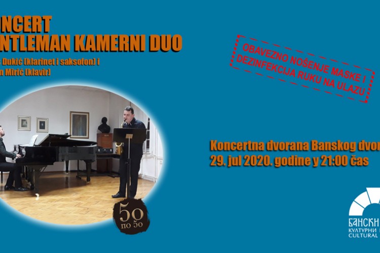 "Gentlemen kamerni duo" u Banskom dvoru