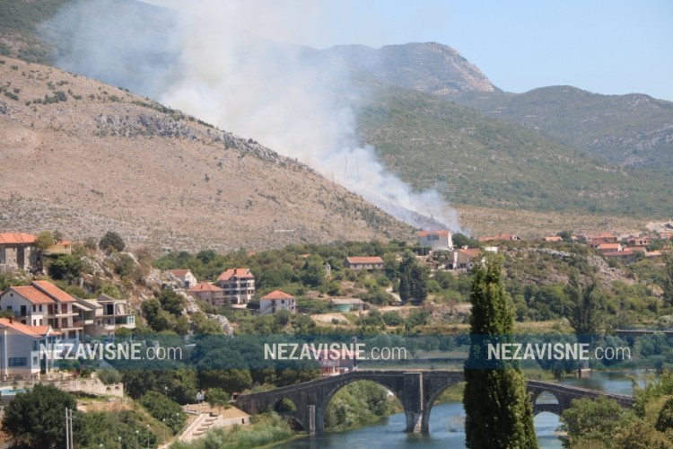 Požar kod Trebinja smanjenog intenziteta