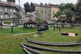 Sarajlije održale simboličnu sahranu za park Hastahana