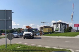 Udes kod Delte, gužva u saobraćaju