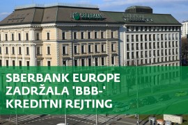 Sberbank Europe grupacija zadržala "BBB-" kreditni rejting