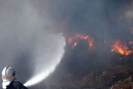 Trebinjski vatrogasci gase požar kod sela Drijena