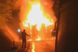 Izgorio kamion na Iriškom vencu