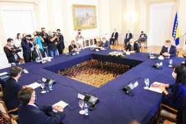 Dodik, Džaferović i Komšić se sastali sa Palmerom