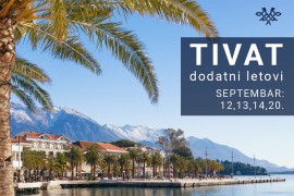 Air Serbia uvodi dodatne povratne letove na liniji Beograd-Tivat