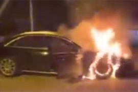 Izgorio automobil trenera Dinama iz Vranja