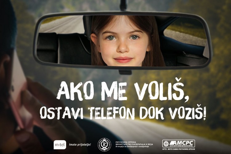 Kampanja m:tela: "Ako me voliš, ostavi telefon dok voziš!"