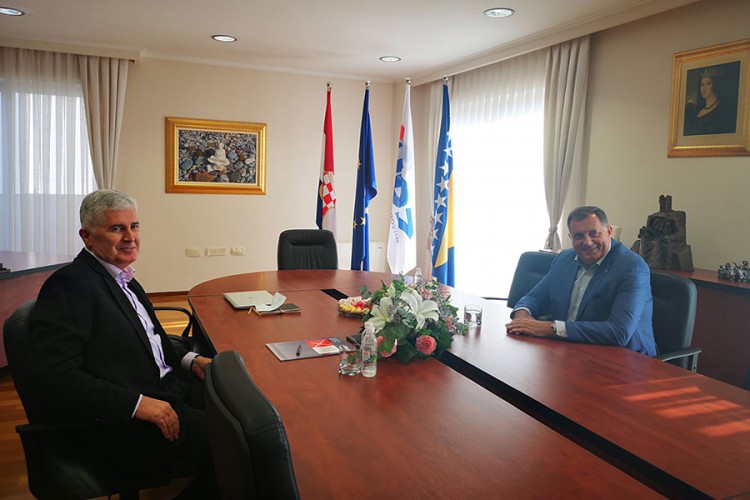 Dodik nakon sastanka sa Čovićem: Dobra saradnja SNSD i HDZ