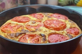 Pita s mesom i kefirom