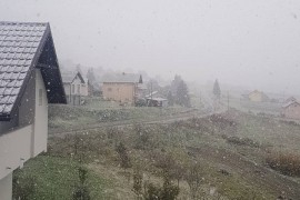 Snijeg stigao u Mrkonjić Grad i Kneževo