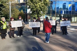 Bivši radnici protestovali zbog neuvezanog staža