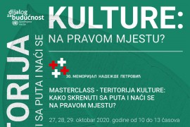 U naredna tri dana prvi masterklas o teritoriji kulture