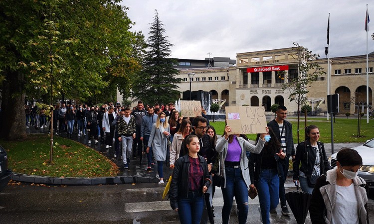 Studenti traže ukidanje onlajn nastave i manje cijene školarine