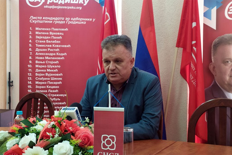 SNSD do daljeg neće organizovati predizborne skupove u Gradišci