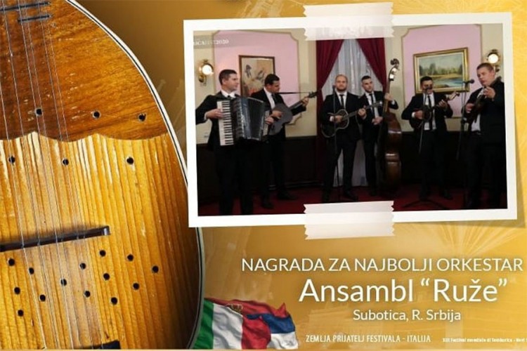 Završen "Tamburica fest 2020", ansambl "Ruže" ponio trofej
