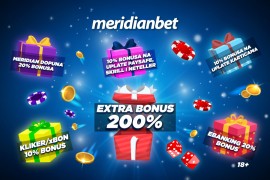 Meridian bonusi dominiraju! Jedini u BiH s bonusom bez uplate i rizika