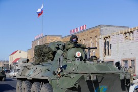 Ruska vojna policija patrolira u Nagorno-Karabahu
