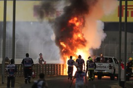 Jeziv udes na trci Formule 1, zapalio se bolid