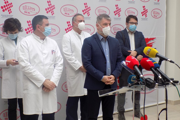 Đajić: U UKC-u RS 455 hospitalizovanih pacijenata koji imaju koronu