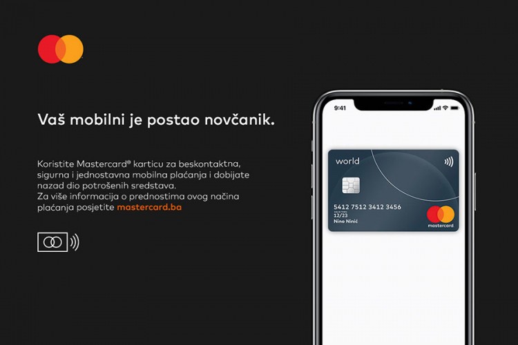 Mastercard svojim korisnicima nudi povrat od 4 KM za mobilna plaćanja