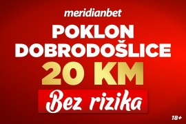 Meridian bonus od 1.200% i poklon od 20 KM za igru bez rizika!