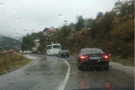 Klizavi kolovozi, poledica u višim predjelima