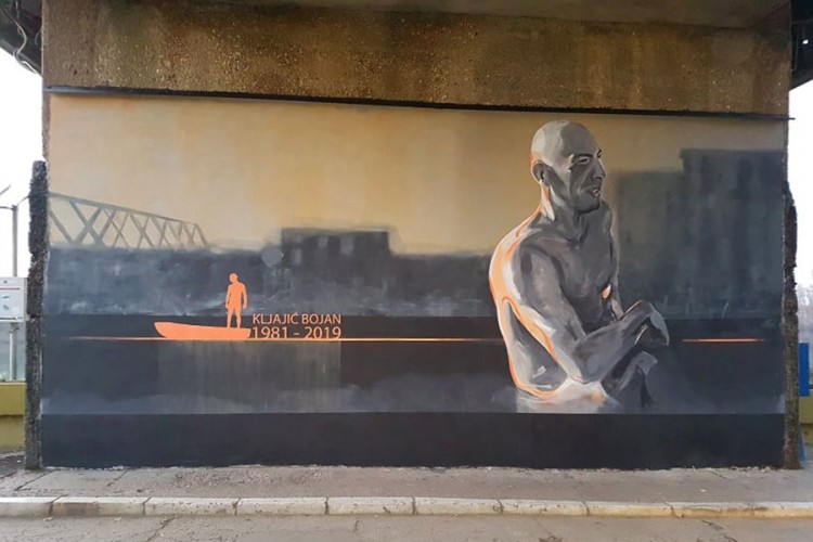 Mural posvećen Bojanu Kljajiću čuva sjećanje na velikog prijatelja
