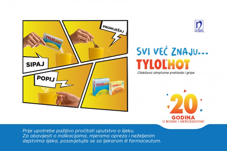 Svi već znaju da Tylol Hot slavi 20 godina u BiH