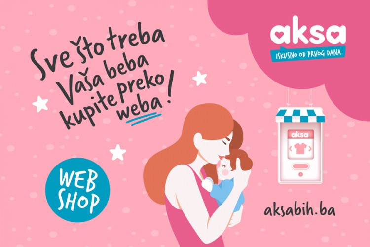 Otvoren web shop Aksa BiH: Sve što vam treba za djecu na jednom mjestu