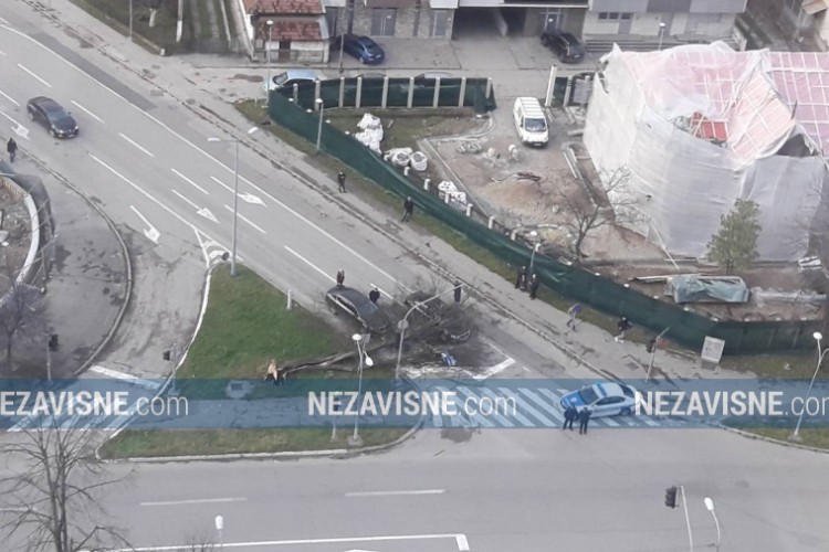 Drvo palo na automobile u Banjaluci