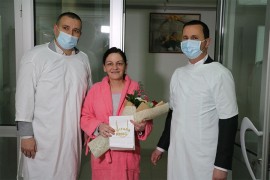 Gradonačelnik Trebinja uručio zlatnik malenoj Milici