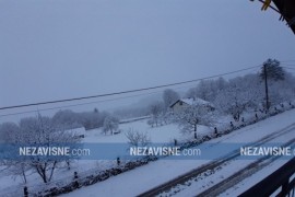 Snijeg i susnježica u većini krajeva BiH