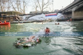 Pobjednik plivanja za časni krst u Banjaluci Srđan Jolić