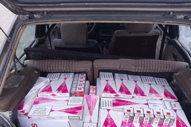 Zaplijenjene cigarete bez akciznih markica vrijednosti oko 8.000 KM