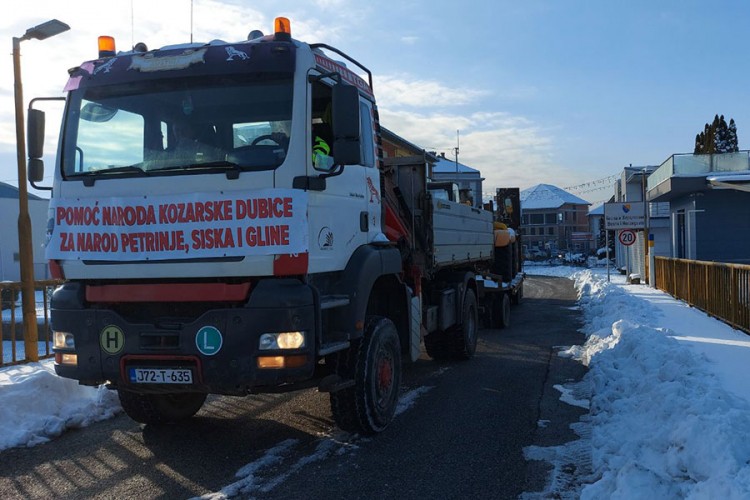 Kozarska Dubica uputila pomoć postradalom stanovništvu u Hrvatskoj