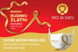 Konzum pokrenuo projekat "Budimo zlatni za djecu oboljelu od raka"