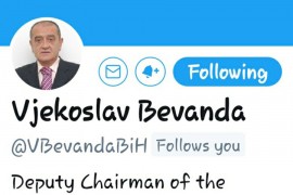 Prijavljen lažni Twitter nalog Bevande