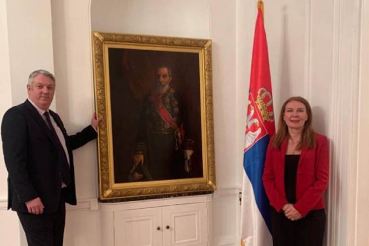 Portret Čedomilja Mijatovića u vlasništvu Srbije