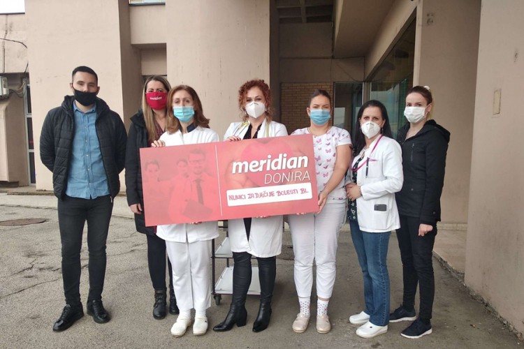 Meridian obradovao djecu na Klinici za dječije bolesti UKC u Banjaluci