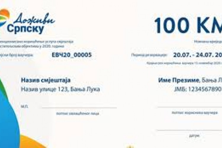 Do sada izdato 30.000 turističkih vaučera u RS