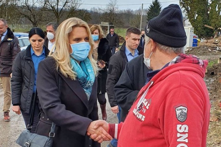 Cvijanović posjetila Majske Poljane i Glinu