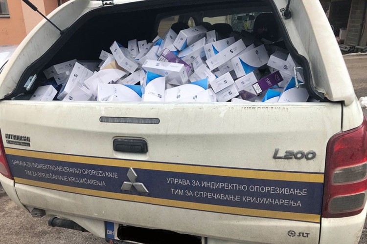 U dvije akcije oduzete cigarete vrijedne 97.500 KM