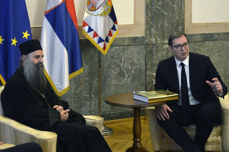 Vučić sa Porfirijem: Kad država i crkva streme istom, Srbija bude prva