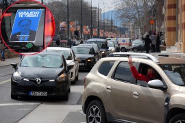 Vožnja kroz Sarajevo u znak podrške Bogiću Bogićeviću