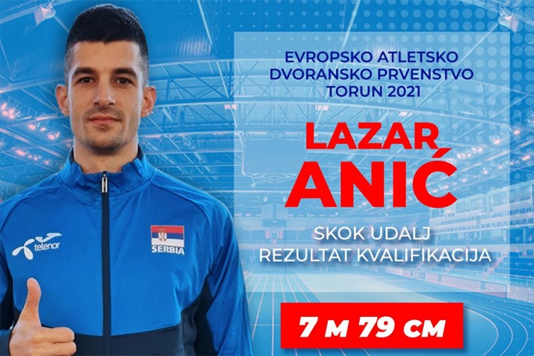 Anić u finalu skoka u dalj na EP u Torunu